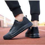 Men's Casual Shoes Leather Outdoor Walking Sneakers Fall Leather Light Flat Sneakers Mart Lion   