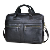 Men's Genuine Leather Handbags Casual Leather Laptop Bags Travel Messenger Crossbody Shoulder Mart Lion Black13 China 
