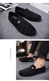 Off-Bound Men's Casual Shoes Bee Suede Loafers Flats Driving Soft Moccasins Footwear Slip-On Walking Mart Lion   