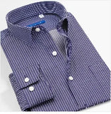 Smart Five Men Dress Shirts cotton Long Sleeve Regular Slim Fit Formal Shirts Male MartLion   