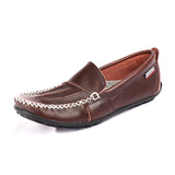 Men's Genuine Leather Loafers Soft Casual Cowhide Driving Shoes Slip On Moccasins Loafers boat Cowhide Mart Lion Coffee13 5 China