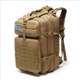 Military Nylon Waterproof Trekking Backpack Outdoor 50L 1000D Fishing Hunting Bag Rucksacks Tactical Sports Camping Hiking Mart Lion   