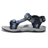 Outdoor Men's Sandals Summer Beach Shoes Fisherman Water Sandal Non-slip Slippers Flip Flops MartLion K022340017-blue 7 