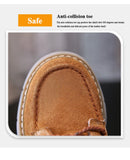 Autumn Winter Genuine Leather Boots Children High-top Boys Warm Snow Girls Cotton Shoes Warm Under -15℃ MartLion   