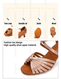 Latin Dance Shoes for Woman Girls Ladies Silk Satin Ballroom Modern Tango Salsa Practice Sandals MartLion   