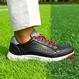 Men's Golf Shoes Waterproof Golf Sneakers Outdoor Golfing Spikes Shoes Jogging Walking Mart Lion   