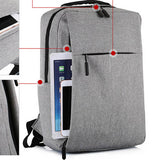 Laptop Men's Backpack Multifunction USB Charging Casual Travel anti-theft Waterproof 15.6 Inch Mart Lion   