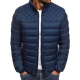 Colors Men's Winter Puffer Cotton Coat MartLion Navy Blue XL 