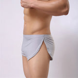 Male Panties Underwear Boxers Breathable Men Boxer  Side Split Underpants Shorts Sleepwear MartLion   