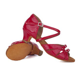 Children's Dance Shoes for Girls Women Latin Dance Ladies Ballroom Modern Tango Performance Rhinestone Buckle MartLion   
