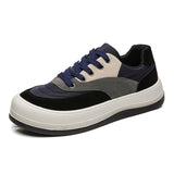 Men's Non-slip Leather Casual Shoes Formal Wear Lightweight Trend Outdoor Walking Mart Lion blue 39 