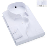 men's striped long sleeved non-iron slim fit dress shirts Solid Twill Social Clothing Mart Lion K08-7 XL China