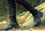 Spring Autumn Men's Work Casual Shoes Outdoors Leather Round Toe Sneakers Climbing Hiking Mart Lion   