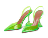 Transparent PVC Women Pumps Cup Heeled Summer Jelly Shoes Elegant High heels Party Prom MartLion   