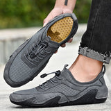 Men's Sneakers Cow Leather Casual Shoes Adult Breathable Driving Loafers Outdoor Slip On Walking Trainers Mart Lion   