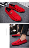 Off-Bound Men's Casual Shoes Bee Suede Loafers Flats Driving Soft Moccasins Footwear Slip-On Walking Mart Lion   