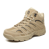 Men's Boots Tactical Military Combat Outdoor Hiking Winter Shoes Light Non-slip Desert Ankle Mart Lion Sand Color 7.5 