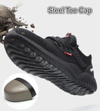 Indestructible Shoes Men's Safety Work with Steel Toe Cap Puncture-Proof Boots Lightweight Breathable Sneakers Mart Lion   