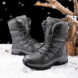 Winter Waterproof Women Men's Boots Snow Warm Non-slip Combat Women's Military Battle Mart Lion   