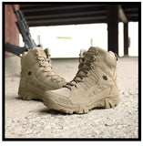 Winter Men's Military Boots Outdoor Leather Hiking Army Special Force Desert Tactical Combat Ankle Work Shoes Mart Lion   