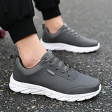 Leather Men's Shoes Trend Casual Breathable Leisure Sneakers Non-slip Footwear Vulcanized Hombre MartLion   