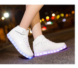 Men's Led Shoes USB Rechargeable Nice Luminous Sneakers Women Party Adult Wedding Glowing MartLion   