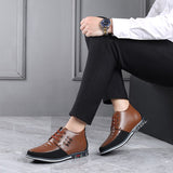 Men's Casual Shoes Retro Style Ankle Boots Formal Dress  Leather Wedding Loafers Designer Office Mart Lion   