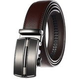 Belts Men's Genuine Leather Luxury Waist Strap Blue Automatic Buckle Jeans Belts MartLion 02 100cm 