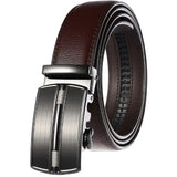 Belts Men's Genuine Leather Luxury Waist Strap Blue Automatic Buckle Jeans Belts MartLion