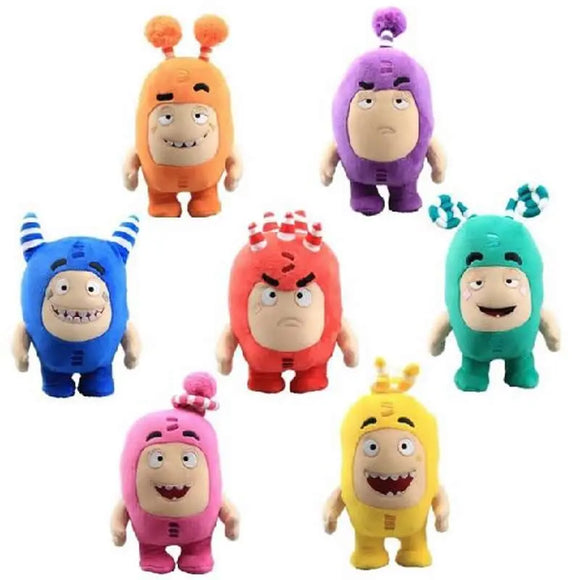  24cm Cartoon Oddbods Anime Plush Toy Treasure of Soldiers Monster Soft Stuffed Toy Fuse Bubbles Zeke Jeff Doll for Kids Gift MartLion - Mart Lion