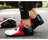 Couple Bicycle Shoes Road No-locking Cycling Women Outdoor Riding Sports Breathable Sneakers Flat Biking Mart Lion   