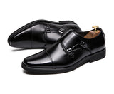 Men's shoes Leather Oxford Dress Gentleman's Stylish Formal Flats Zapatos Hombre MartLion   