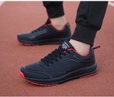 Men's Casual Shoes Leather Outdoor Walking Sneakers Fall Leather Light Flat Sneakers Mart Lion   