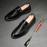 Genuine Leather Footwear Brand Luxury Men's Casual Driving Designer Loafers Moccasins Wedding Dress Shoes Mart Lion   