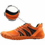 Weweya Sneakers Men's Casual Shoes Men Barefoot Minimalist Outdoor Walking Trainer Footwear Green MartLion Orange 7 