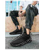 Men's Sneakers Shoes Casual Breathable Mesh Running Light Leisure Lace up Flats Mart Lion   