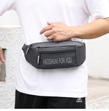 Sports Running Waist Bags Unisex Hip Hop Belt Pack Reflective Strip Nylon Wterproof Chest Messenger Pouch Men's Short Trip Mart Lion   
