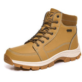 Men's Hiking Boots Trekking Shoes Sneakers Outdoor Nonslip Mountain Climbing Hunting Waterproof Tactical Mart Lion Yellow 39 