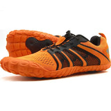 Weweya Sneakers Men's Casual Shoes Men Barefoot Minimalist Outdoor Walking Trainer Footwear Green MartLion Orange A 7 