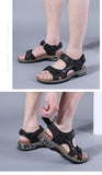 Summer Genuine Leather Men's Sandals Outdoor Non-slip Beach Summer Shoes Sneakers Mart Lion   