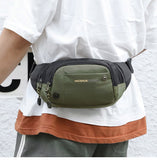 Casual Waterproof Running Men's Belt Purse Nylon Outdoor Waist Bag Travel Phone Pouch Messenger Pouch Chest Bags Mart Lion   
