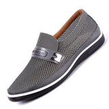 Summer Mesh Shoes Men's Slip-On Flat Sapatos Hollow Out Father Casual Moccasins Basic Espadrille Mart Lion   