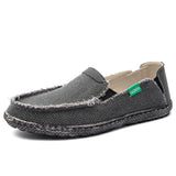 Summer Men's Canvas Shoes Espadrilles Breathable Casual Loafers Ultralight Lazy MartLion GRAY 40 