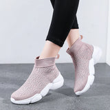 Women Platform Sneakers Casual Shoes Slip On Sock Trainers Plush Lightweight MartLion   