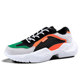 Men's Casual Shoes Breathable Sneakers Air Cushion Mesh Sports Tennis Lightweight Walking Sneakers Mart Lion Orange 39 