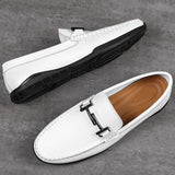 Men's genuine leather loafers luxury summer footwear hollow out breathable casual shoes real cow skin moccasin Mart Lion   