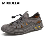 Men's Sandals Summer Soft Shoes Outdoor Handmade Casual Beach Wading Sneakers