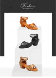 Children Dance Shoes for Girls Ballroom Latin shoes Ladies Modern Tango Dancing Women Latin Salsa Sandals MartLion   