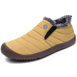 Winter Men's Snow Boots Long Plush Outdoor Ankle Boots Waterproof Anti-snow Warm Fur Sneakers Casual Shoes MartLion Yellow 36 