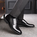 Men's Cowhide Leather Shoes British Soft Leather Man Split Leather Dress Shoes MartLion   